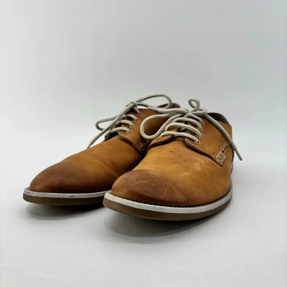 Clarks Farli Walk Mens Sz 10 Casual Tan Leather C&J Ltd TOR England